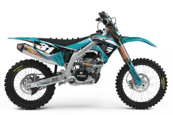 Kit de Gráficas Kawasaki Stock 23 Teal