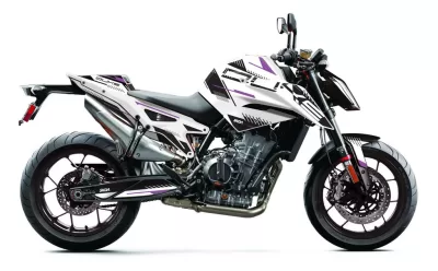 Kit de Gráficas para KTM Duke REFRACT White